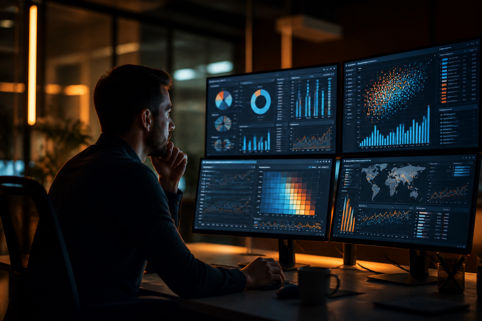 Analytics dashboard displaying marketing performance insights