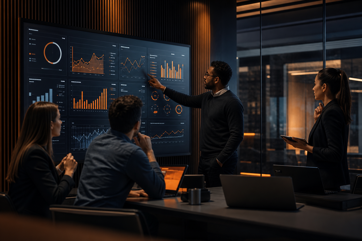 Modern IT marketing team collaborating in a digital workspace
